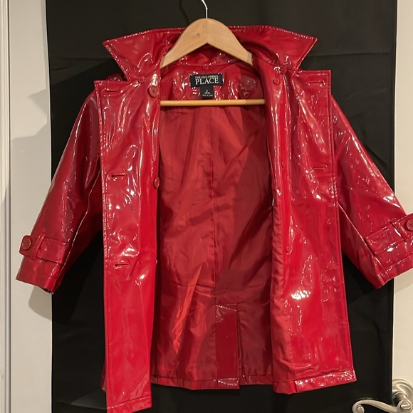 3/$20 The Children's Place Girls Red Raincoat Size S (5/6) - Picture 8 of 11